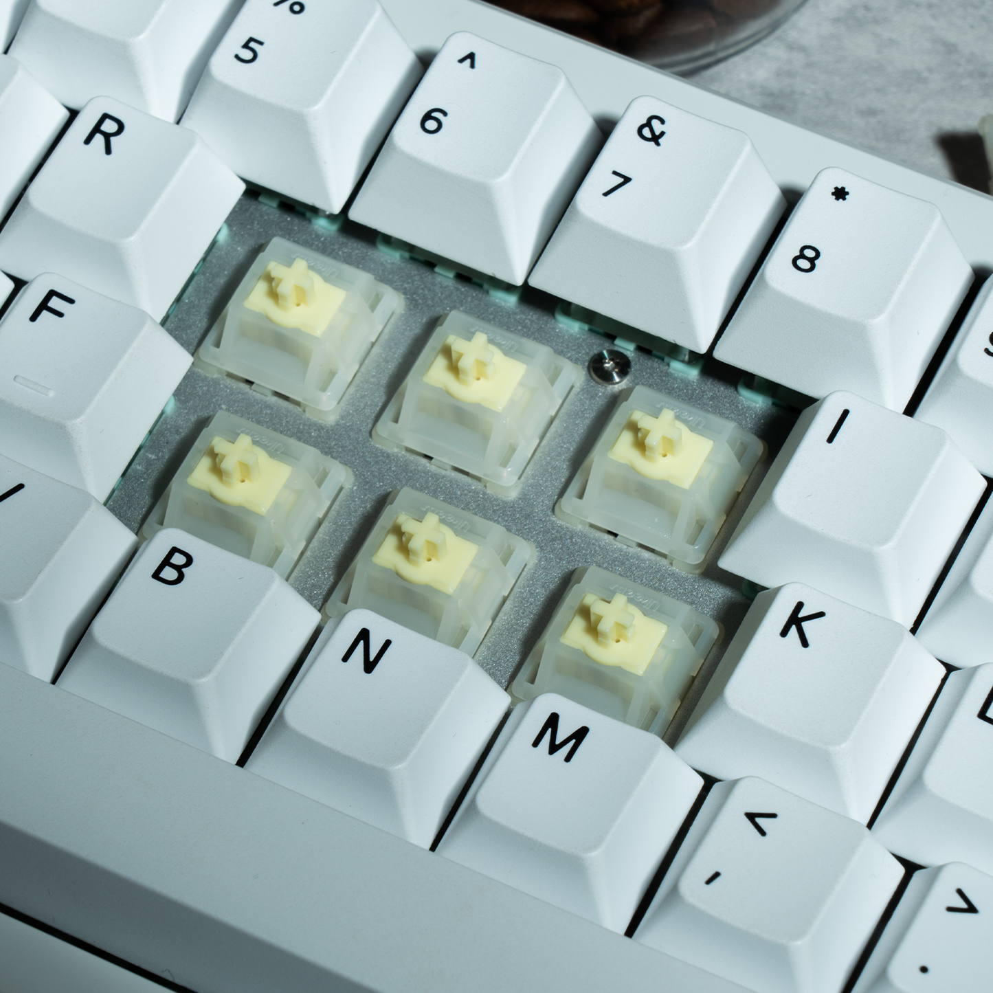UKEEBS X GATERON Milky yellow magnetic HE switch Set