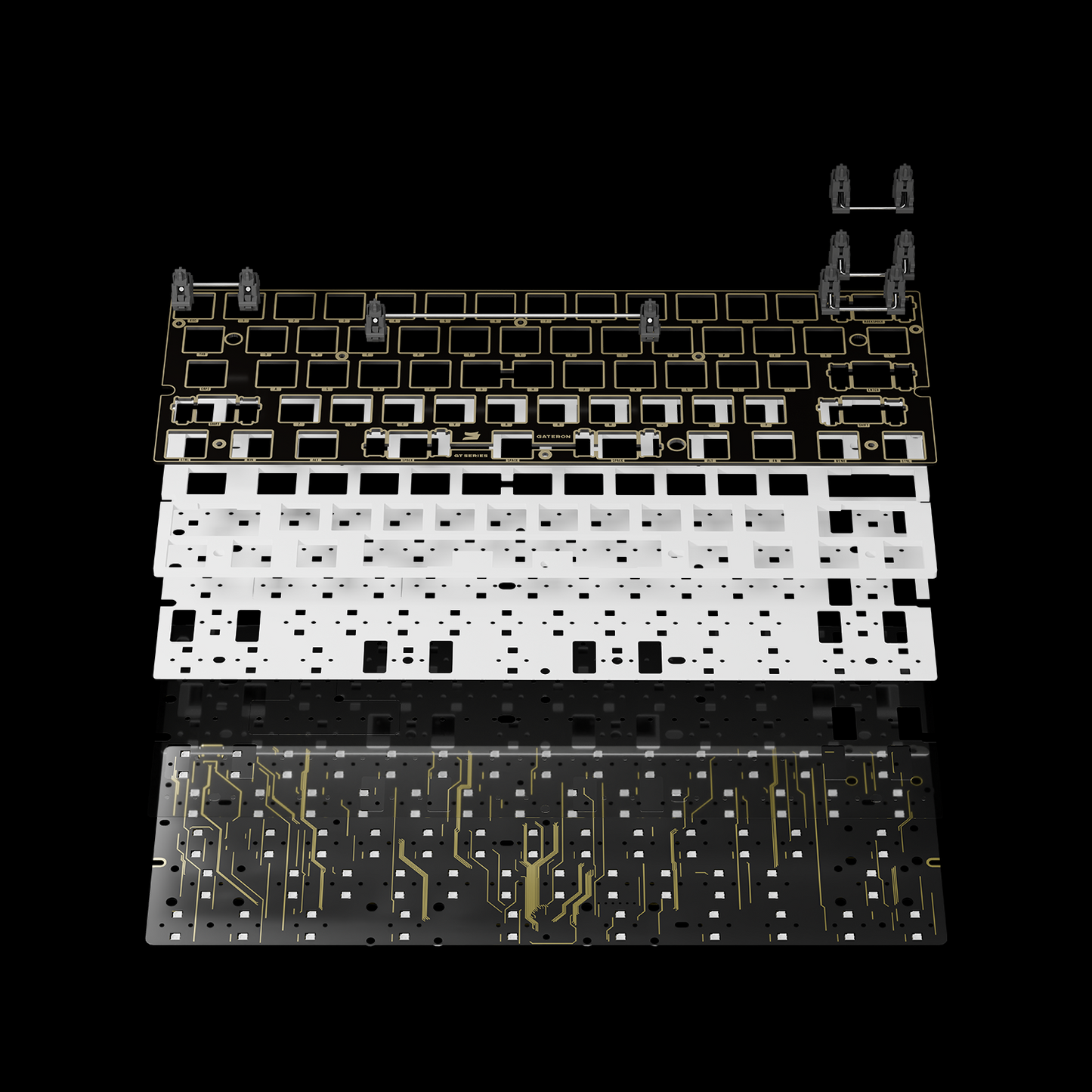 GATERON GT60 Ultra HE Magnetic Keyboard PCB - Dual-LED Glow PCB