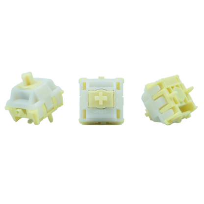 UKEEBS X GATERON Snowy yellow magnetic HE switch Set