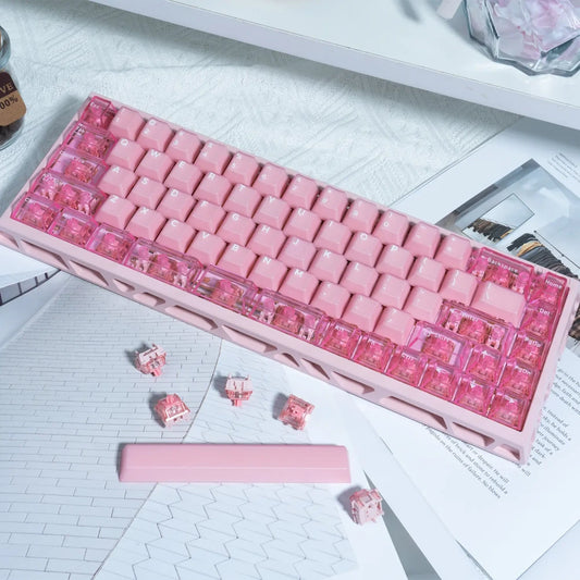 GATERON FORT68 Sakura HE Magnetic Keyboard – Limited Edition Collaboration Set with GT68 Ultra PCB