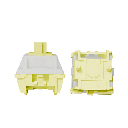 UKEEBS X GATERON Snowy yellow magnetic HE switch Set
